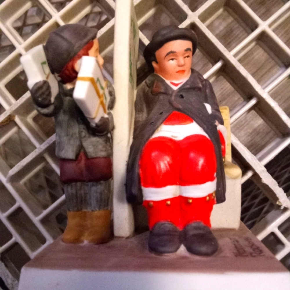 Norman Rockwell. Santa on the Train figurine